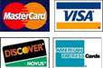 We accept Visa, MasterCard, Discover & American Express